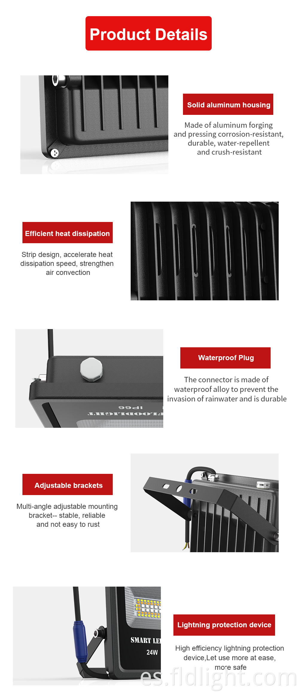 smart floodlight details